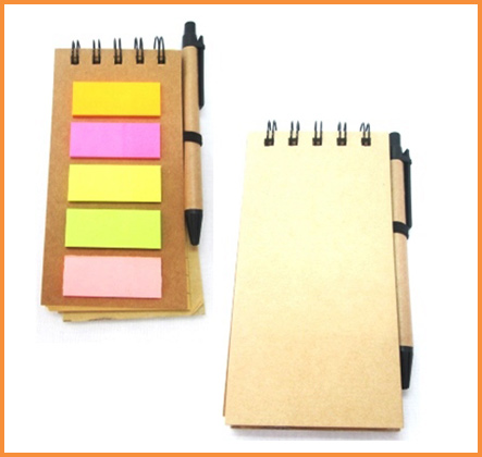 Libreta Vertical con Post IT